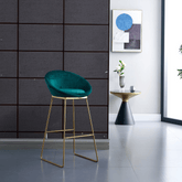 Dibs 簡約輕奢風布藝高腳吧椅